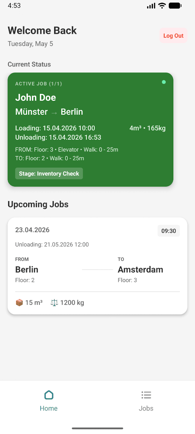 MovingTech Foreman App